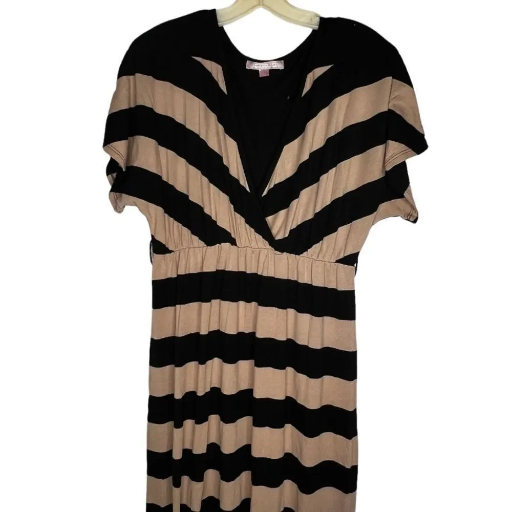 Romeo &‎ Juliet Couture Striped Maxi Dress